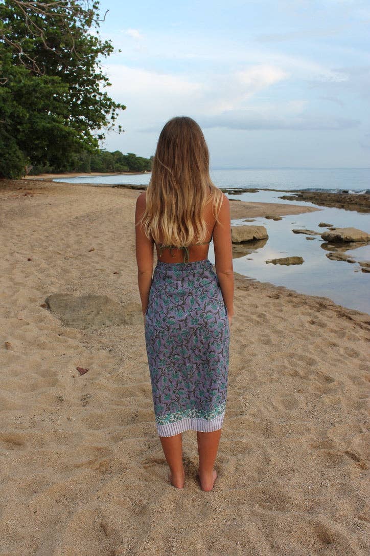 The Guava Sarong-Mystic Lilac