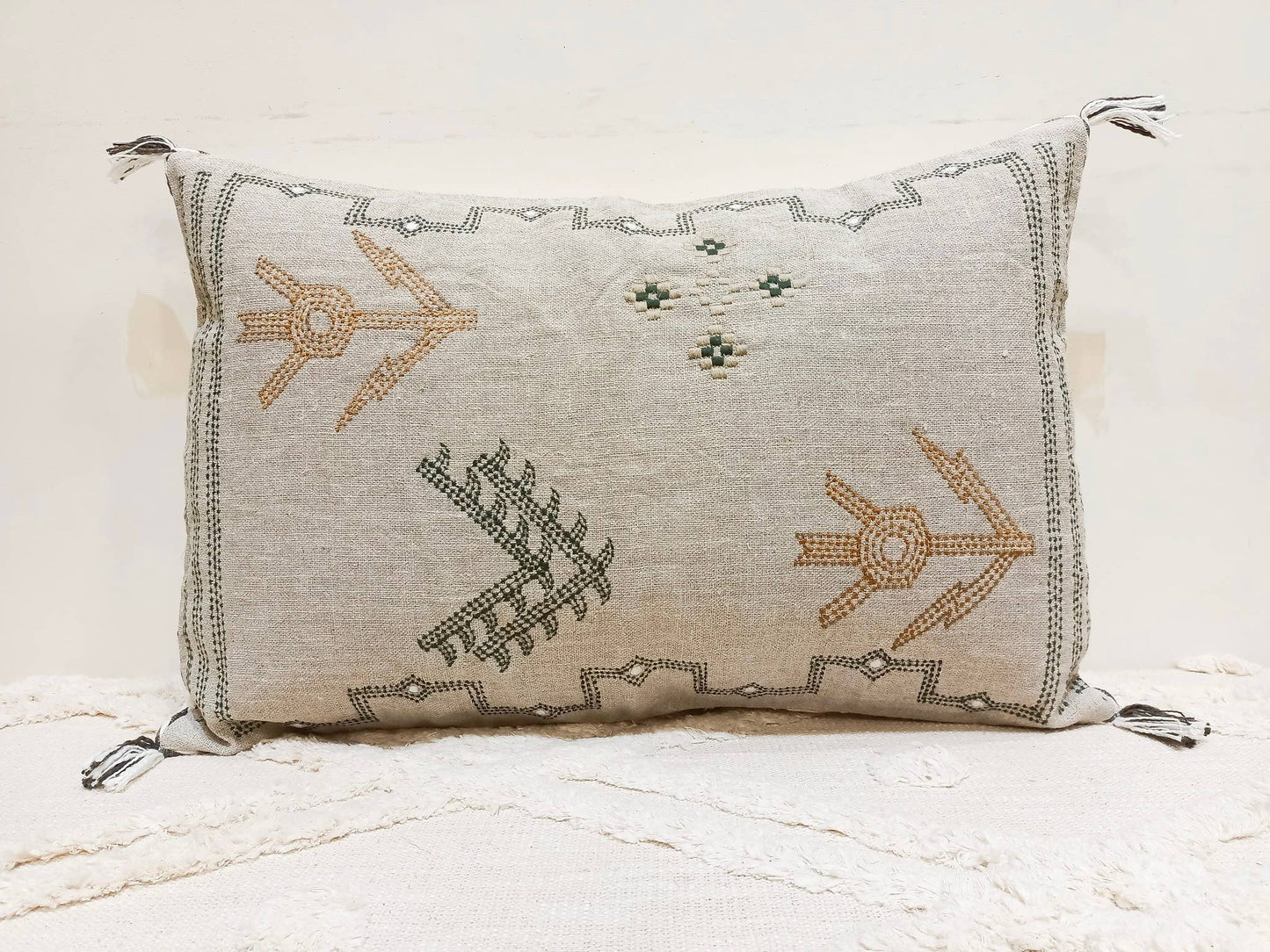 Cactus Silk Inspired Linen Pillow Cover