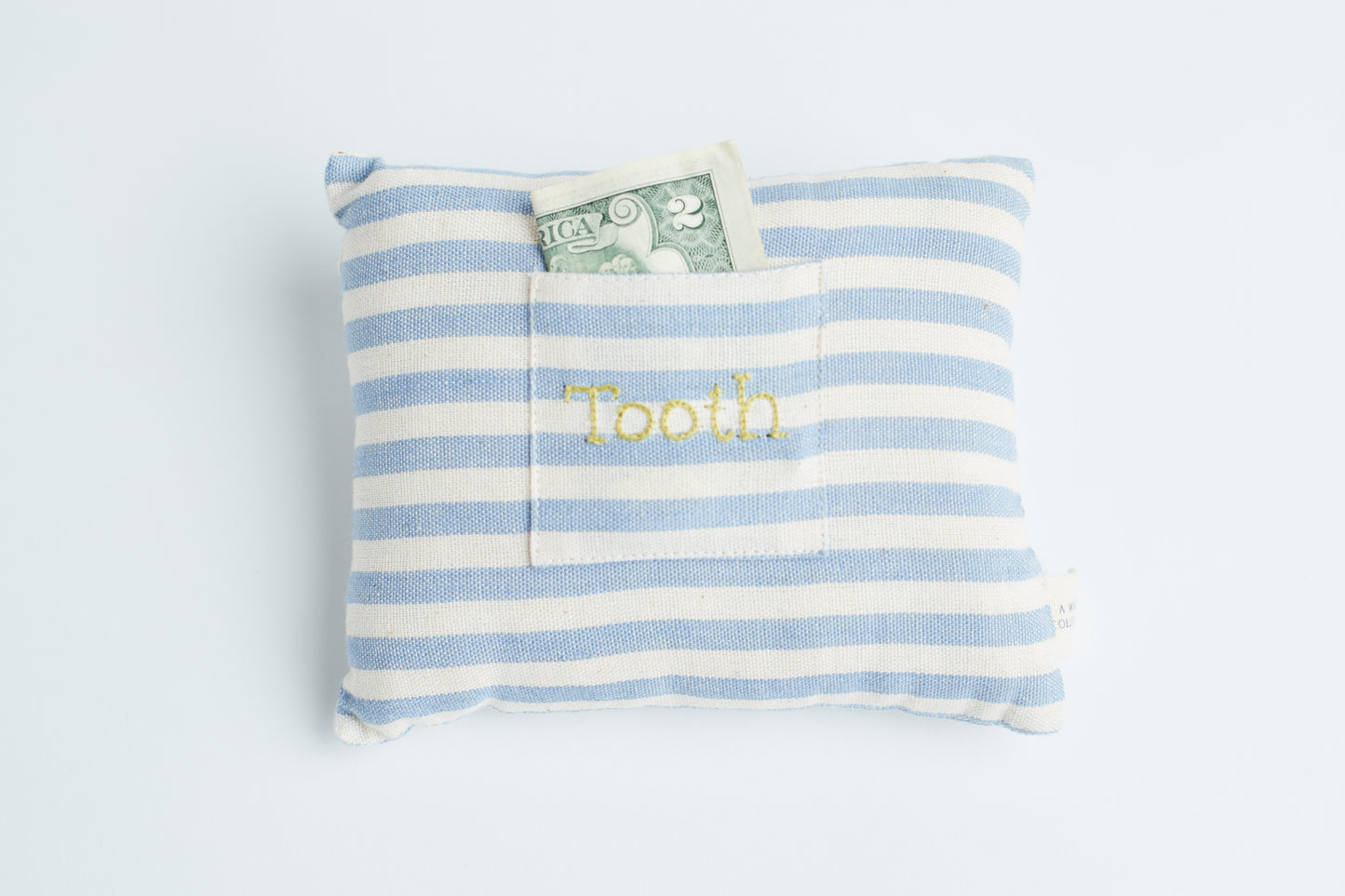 Handwoven Striped Tooth Fairy Pillow