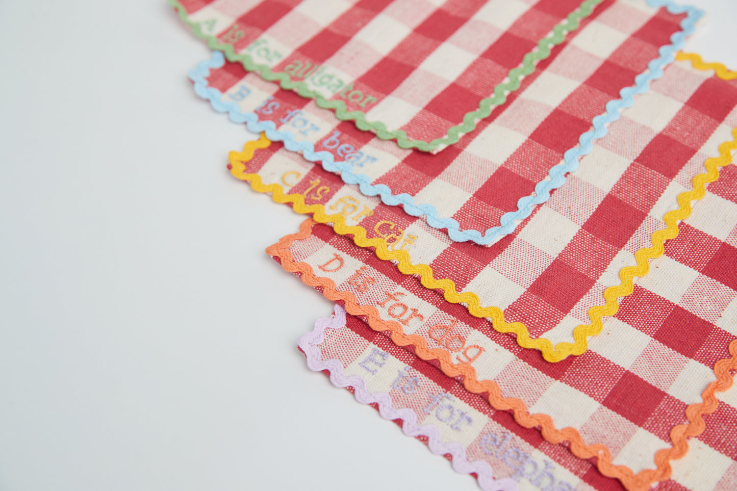 Handwoven ABC's Lunchbox Napkins