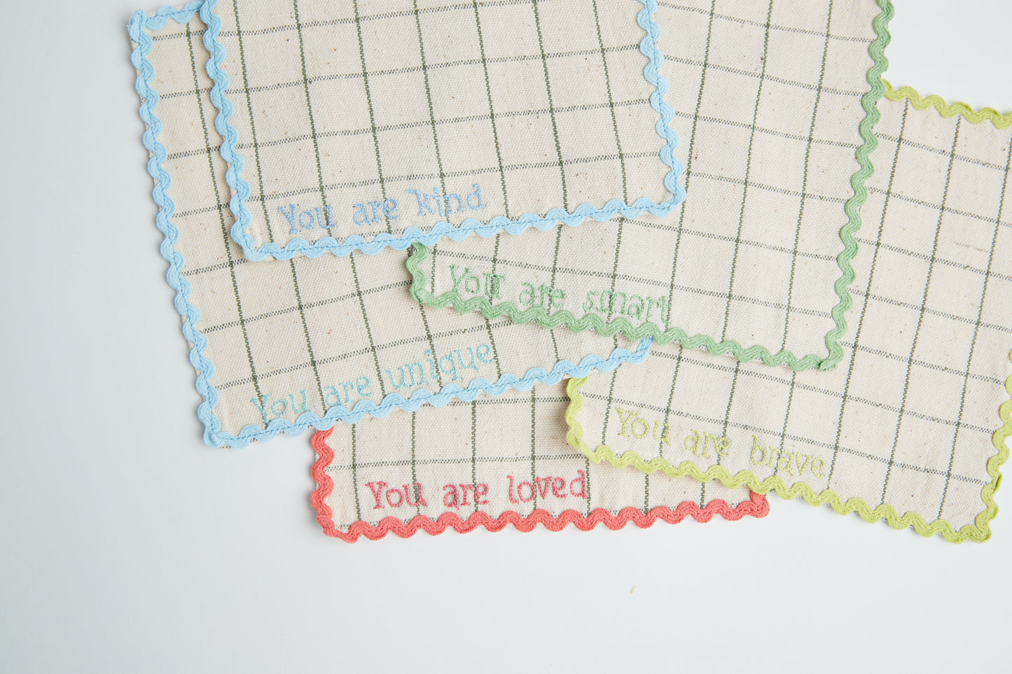 Handwoven You Are Loved Lunchbox Napkins