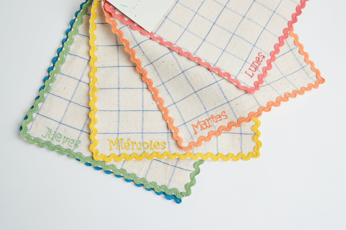 Handwoven Days Of The Week Lunchbox Napkins