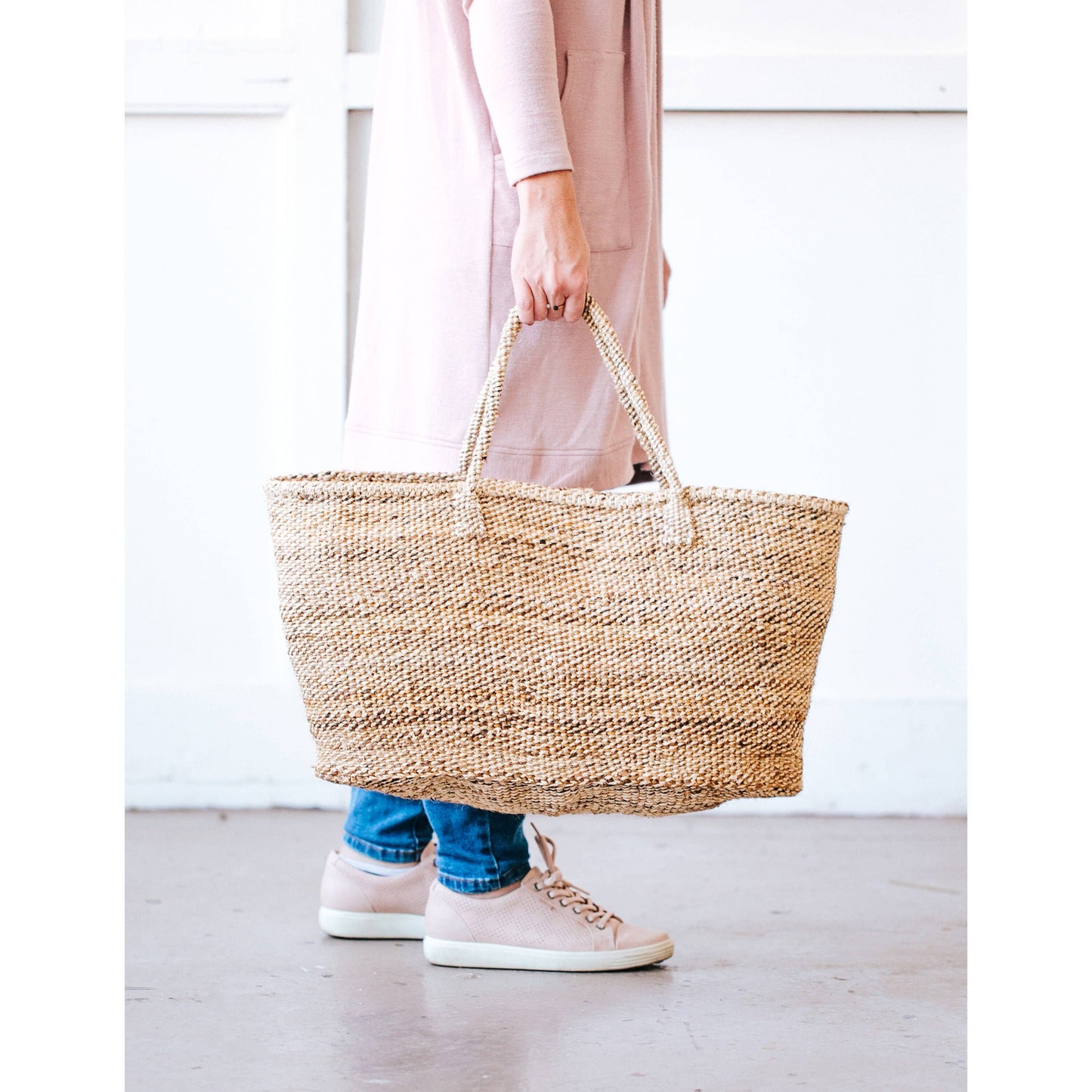 Sisal Tote: Sea Glass