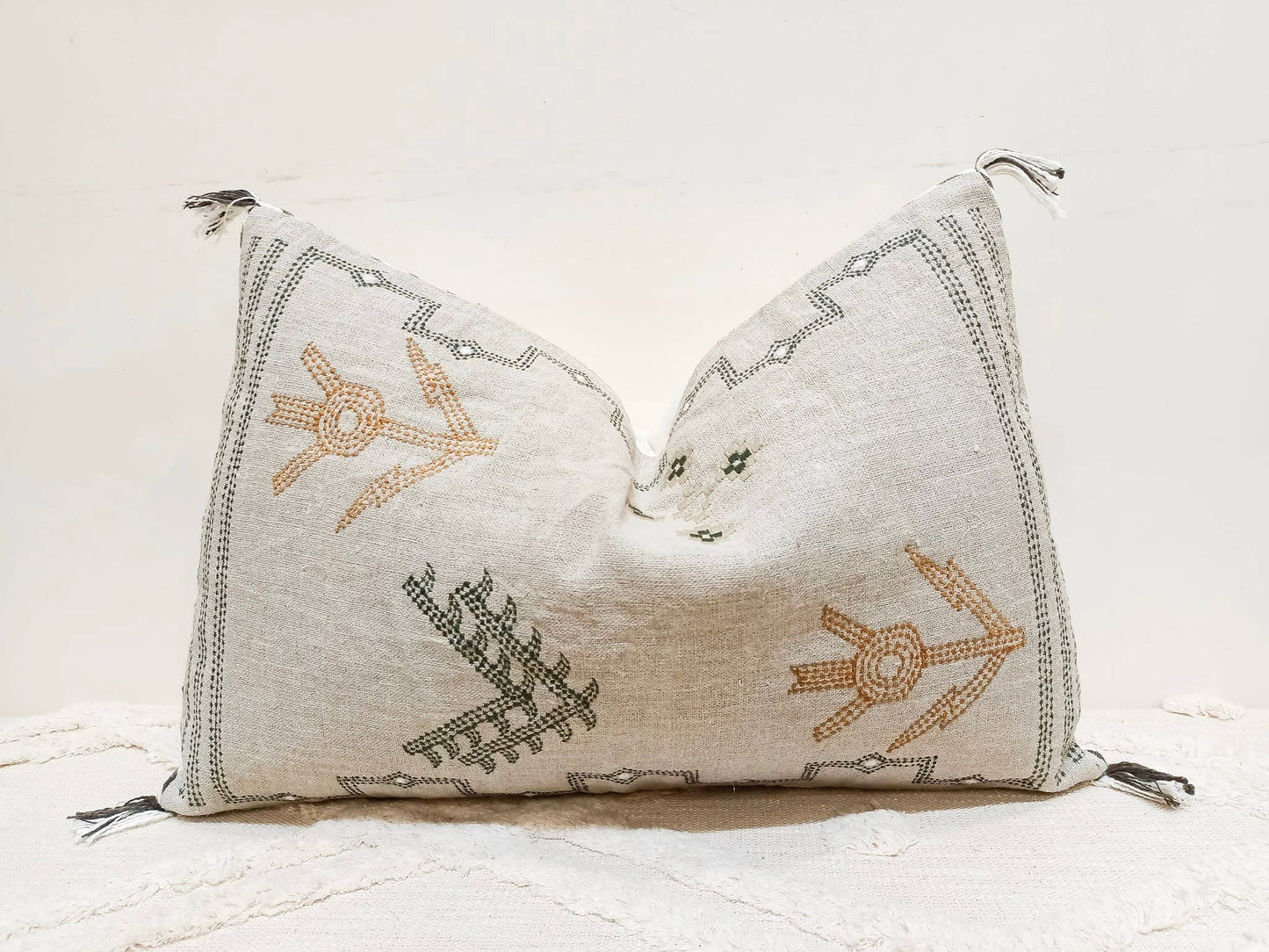 Cactus Silk Inspired Linen Pillow Cover