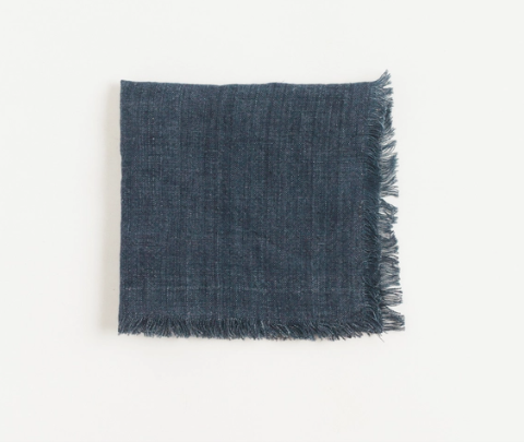 Stone Washed Linen Cocktail Napkins-Set of 6