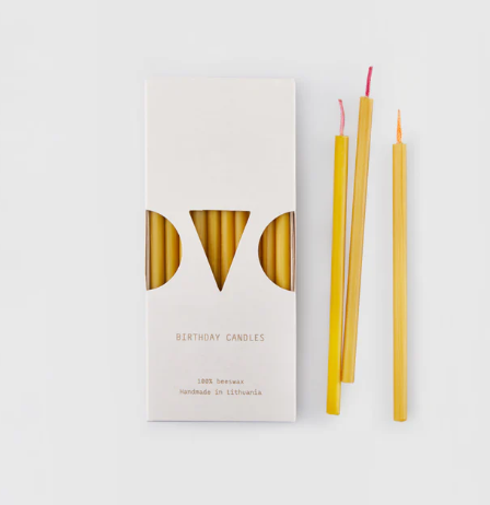 Mini Beeswax Birthday Candles