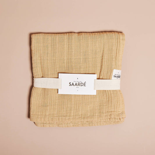 Enes Crinkle Baby Blanket | Nutmeg