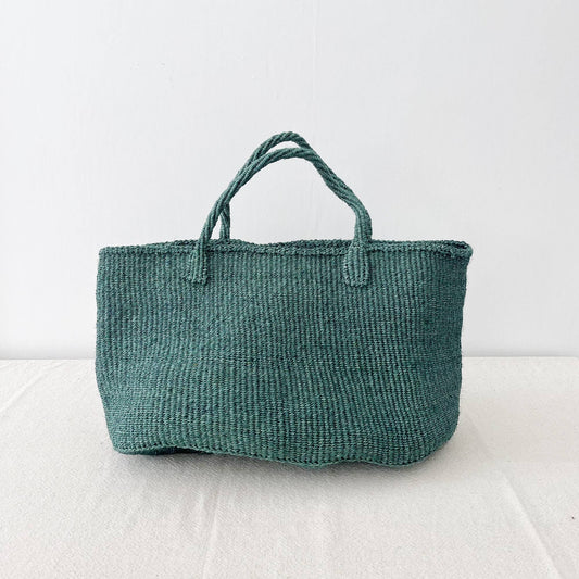Sisal Tote: Sea Glass