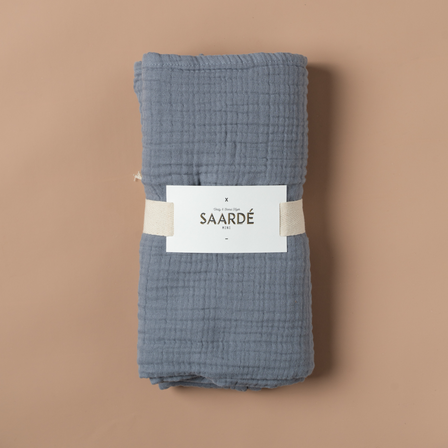 Enes Crinkle Baby Blanket | Pale Grey