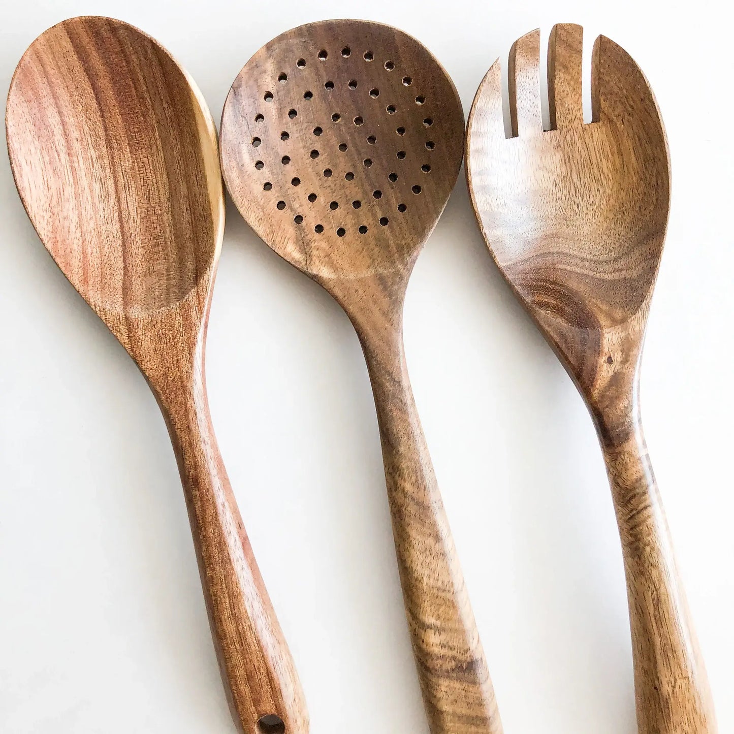 Natural Acacia Wood Utensil Set