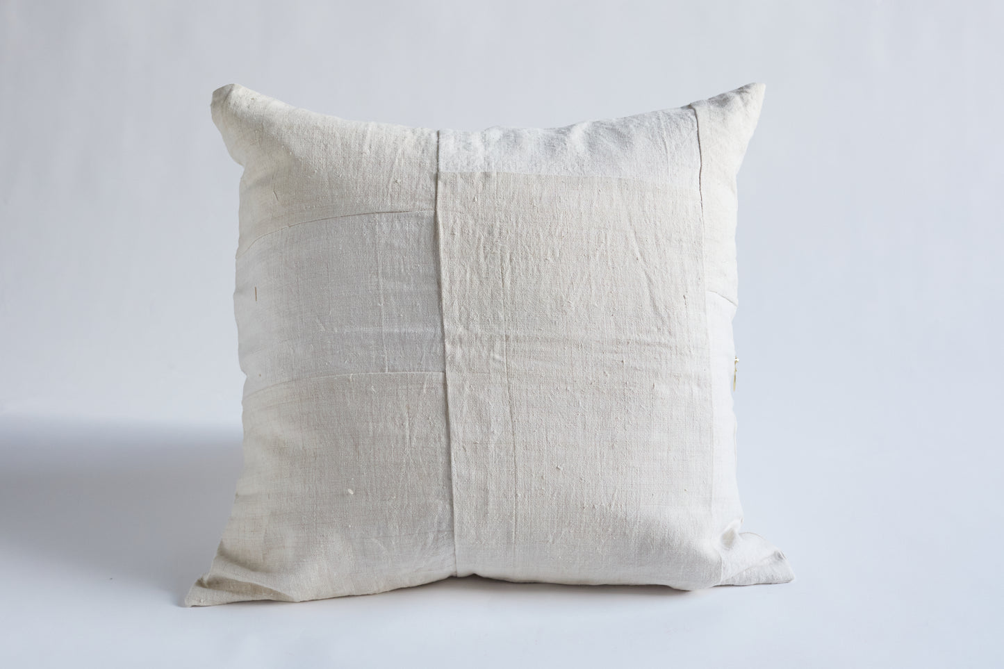 Natural Vintage Hemp Patchwork Pillow