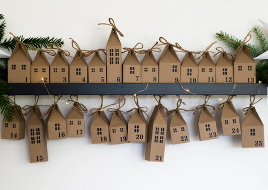 DIY Advent Calendar Houses Kit