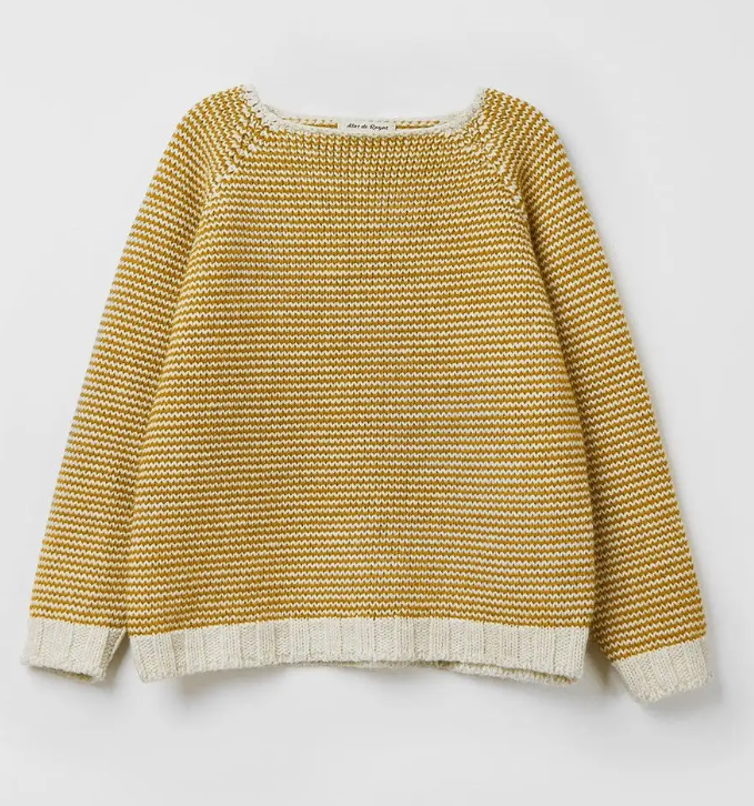 Arrow Mustard Kids Sweater